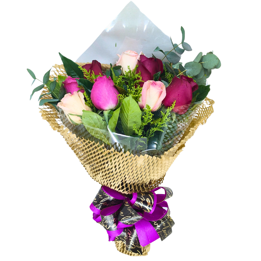 Buqu 8 Rosas - Amor em Cores