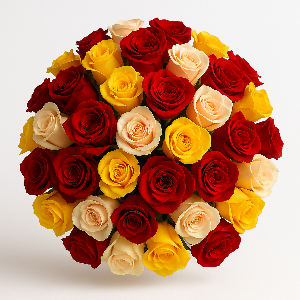 Buqu� Especial de 100 Rosas Coloridas