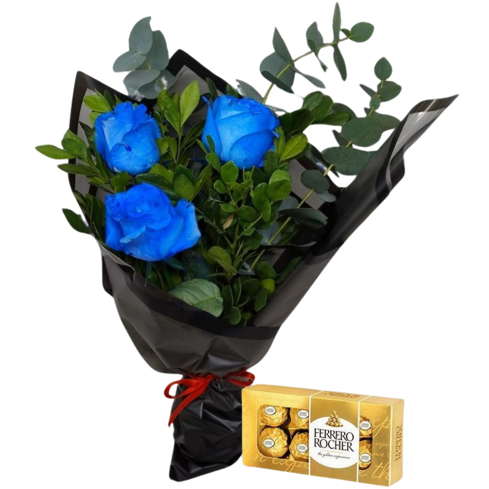 Buqu  Doce Carinho Azul