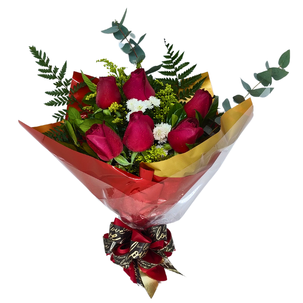 Buqu 6 Rosas - Elegncia Clssica